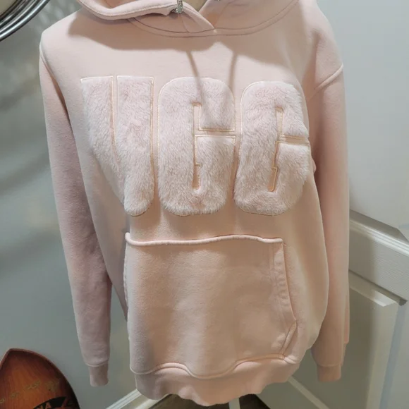 UGG REY FUZZY LOGO HOODIE - Picture 4 of 14
